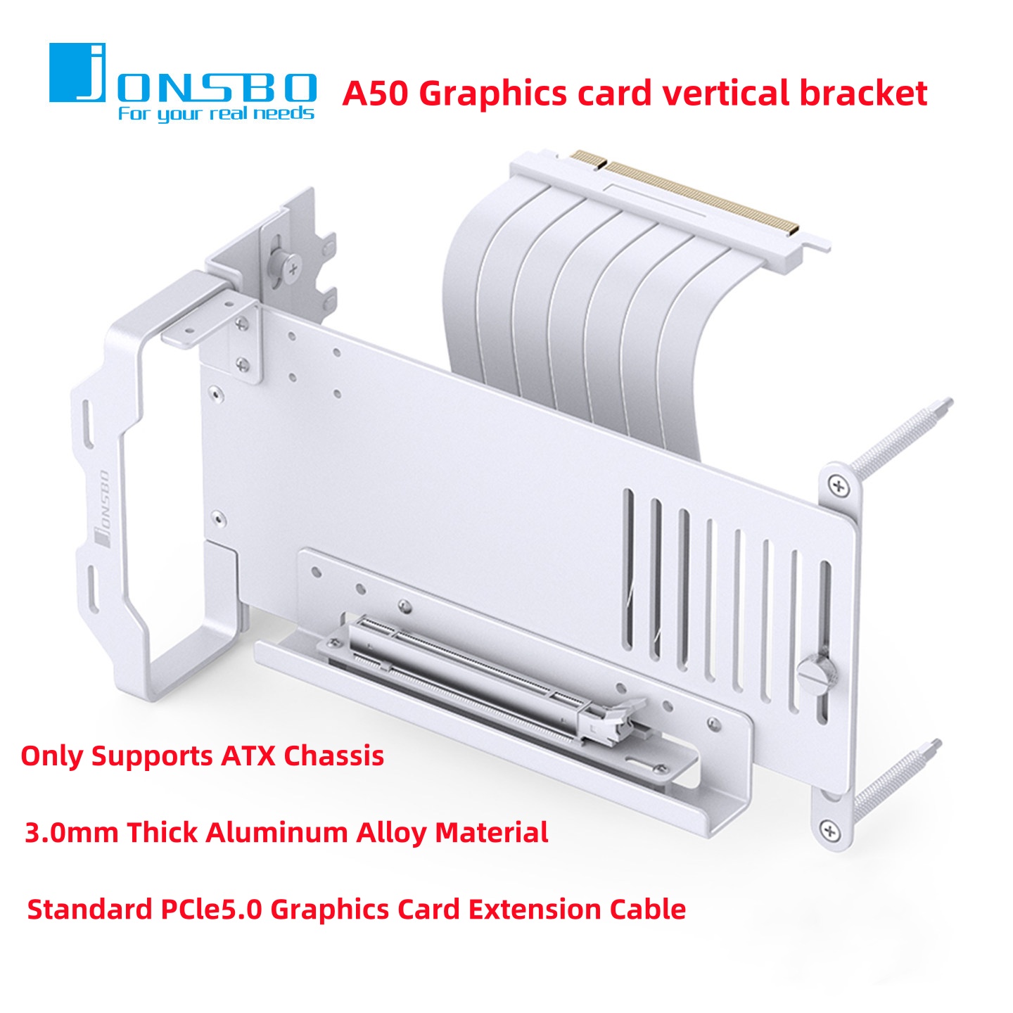 Atx Case - JONSBO A50 Aluminium GPU Vertikale Montagehalterung